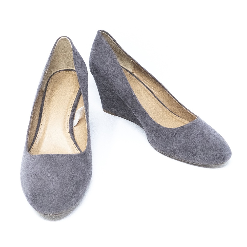 A New Day Women's Dot Round Toe Wedge Pumps 8 W